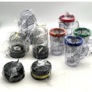 Magic Bullet Deluxe Parts Lot – Cups Lids Blade Assemblies – No Base
